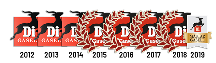Gaseller från 2012 till 2019